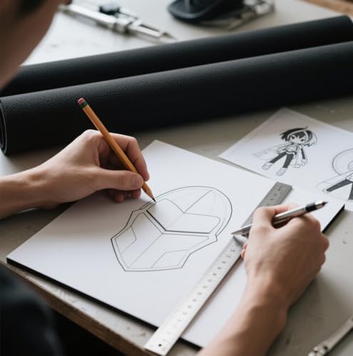 AMZQNART 4mm EVA Foam Sheets Rolls for Crafts Black Cosplay Foam 39x59in