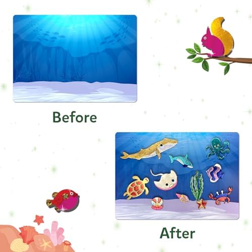 Skillmatics Foil Fun Animals Mega Pack, Foil Art Kit, Gift for Boys & Girls