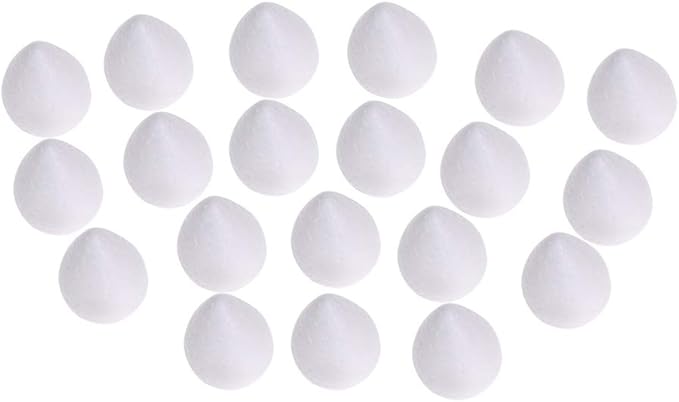 EORTA 80 Pieces Fondant Flower Forming Holders Oval Foam Flower Modeling by EORTA
