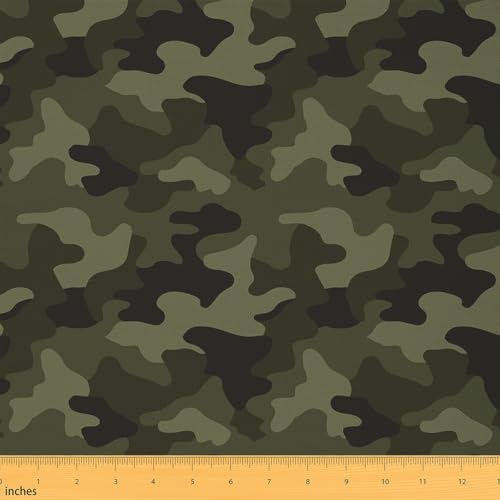 Feelyou Camouflage Camo Fabric By The Yard Decorative Soft