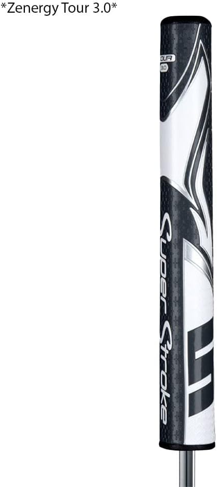SuperStroke Zenergy Tour Golf Putter Grip with No Taper Enhanced SPYNE Technology, New Multi-Zone Texturing and Tech-Port