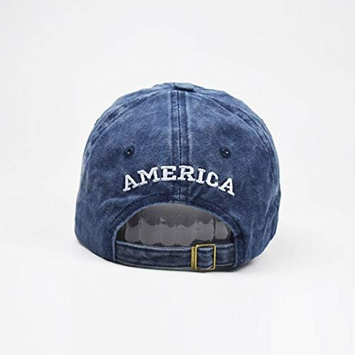 Mealah Men's American-Flag Baseball-Cap Embroidery - Washed Adjustable USA Dad Hat for Women