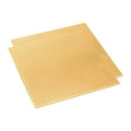 6 Gauge Brass Sheet，H62 Brass Plates Metal 0.157" Thickness x 3.9" Width x 3.9" by Tynulox