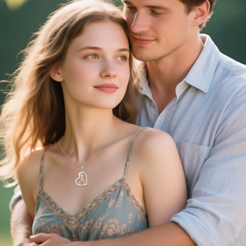 Hancock Sports Necklace Sterling Silver Sports Heart Pendant Hobby Jewelry Gift for Women
