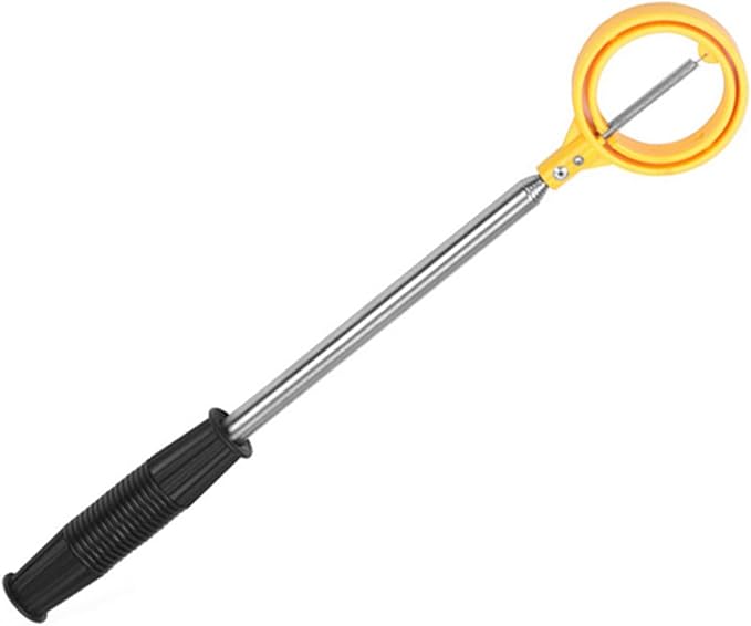ZJchao Golf Ball Retriever, Golf Ball Retriever with Spring ReleaseReady Head and Locking Clip Golf Ball Retrievers Telescopic Yellow Golf Balls for Golf Golf Accessories for Men