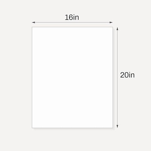 10 Pack Backing Boards, 16x20 Uncut White Mats Matboards, Acid-Free Backerboards - Image 2