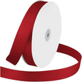 1 Inches x 100 Yards Polyester Satin Ribbon, Solid Color Wine Red Satin Ribbon by KMERLIFE