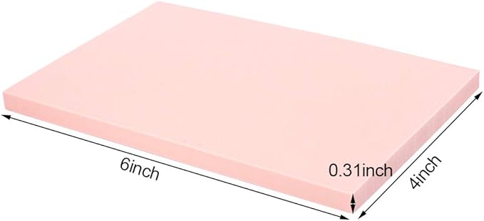 SGHUO 12pcs 4"x6" Pink Rubber Carving Blocks Linoleum Block Stamp Making Kit - Image 2