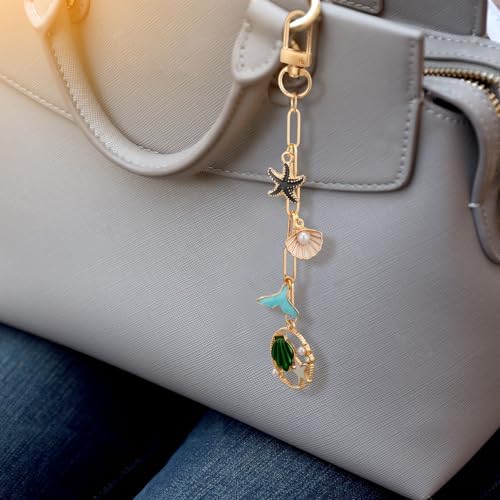 Tondiamo 286 Pcs Gold Keychain Charm Making Kit DIY Bag Charm