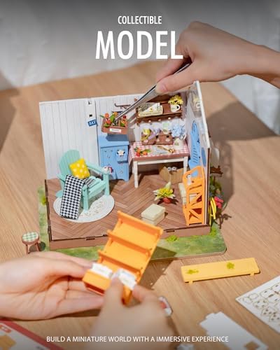 Rolife Greenhouse Miniature House Kit with LED Light