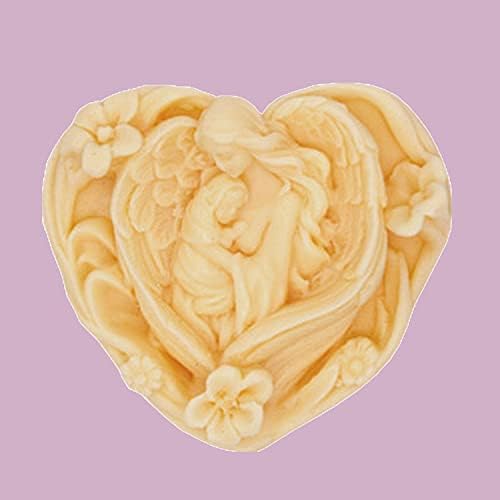 Maria Heart Shape Handmade Soap Mold Heart Shape Silicone Mold - Image 3