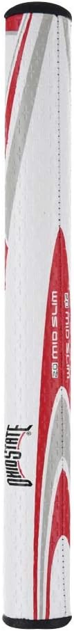 SuperStroke NCAA Golf Putter Grip, Ohio State University (Mid Slim 2.0) | Cross-Traction Surface Texture and Oversized Profile | Even Grip Pressure for a More Consistent Stroke | Non-Slip Grip