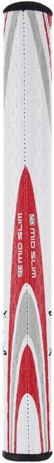 SuperStroke NCAA Golf Putter Grip, Ohio State University (Mid Slim 2.0) | Cross-Traction Surface Texture and Oversized Profile | Even Grip Pressure for a More Consistent Stroke | Non-Slip Grip