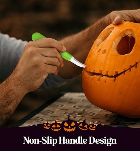 Halloween Pumpkin Carving Kit Case - Complete Pumpkin Carving Set With Saw Pumpkin Carving Knife - Halloween Pumpkin Carving Tools - Multipurpose Pumpkin and Other Fruits Garnishing Knives