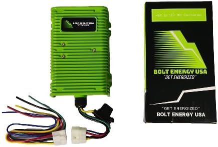 48V (36-Volt Compatible) Heavy Duty 30 Amp DC/DC Voltage Reducer to 12-Volt for Golf Cart Accessories with Universal Fitment Compatible with Yamaha, EZGO, Club Car & More Golf Carts