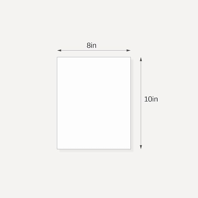 Somime 10 Pack Backing Boards, 8x10 Uncut White Mats Matboards, Acid-Free - Image 2