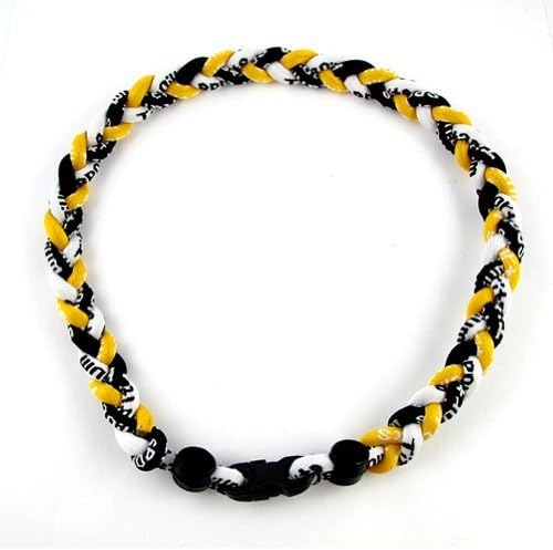 MapofBeauty 18 Inch Sport Three Colors Three Braided Rope Tornado Necklace