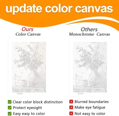 Axquilon 3 Packs Olive Tree Framed Paint by Numbers Kit for Adults 8x10 in