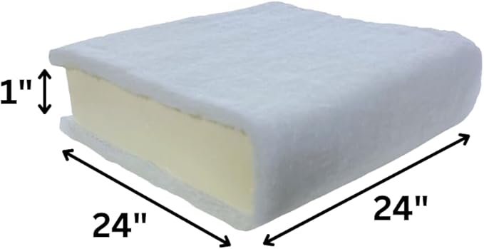 FoamRush 1" x 24" x 24" Seat Cushion Foam - Image 2