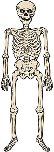 Beistle Vintage Halloween Jointed Skeleton Decoration – 4 Ft. 3 In.