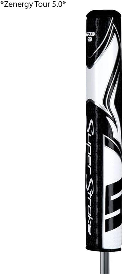 SuperStroke Zenergy Tour Golf Putter Grip with No Taper Enhanced SPYNE Technology, New Multi-Zone Texturing and Tech-Port