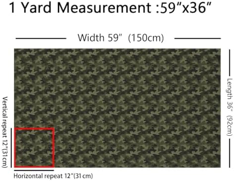 Feelyou Camouflage Camo Fabric By The Yard Decorative Soft