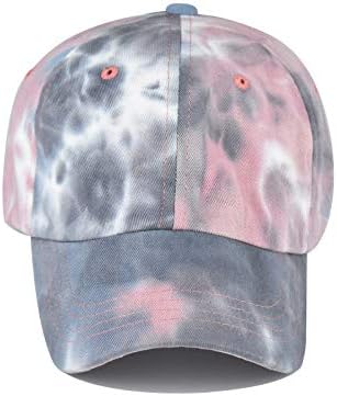 Criss Cross Hat Washed Distressed Baseball Cap Ponytail Hat High Messy Bun Ponycap for Women