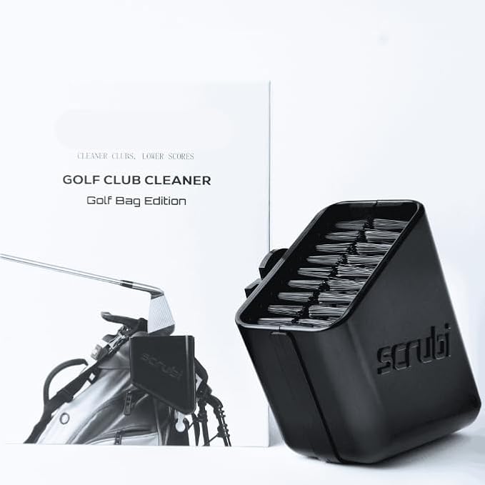 Scrubi Golf Club Cleaner for Your Golf Bag - Compact & Efficient Cleaning Tool for Golf Clubs – Easy to Use & Waterproof Design – Includes Strong Nylon Brush – Perfect for Irons