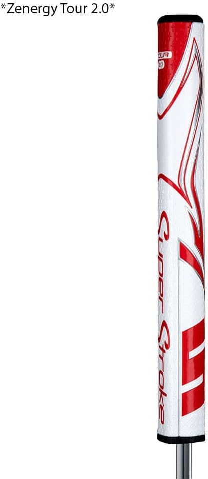 SuperStroke Zenergy Tour Golf Putter Grip with No Taper Enhanced SPYNE Technology, New Multi-Zone Texturing and Tech-Port