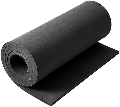 10mm EVA Foam Sheets Rolls for Crafts Black Cosplay Foam 16x59in