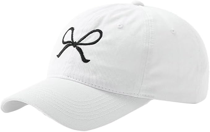 Bow-Tie Baseball Cap for Women Fashion Sun Hats for Women Trucker Hat Y2k Sun Cap Visor Cap Hiking Travel Trendy 2026