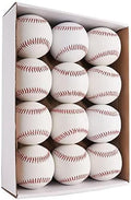 R&L Official Size Blank Practice Training Baseballs 12 Balls Pack Blank Baseball Sports Youth/Adult for League Play, Pitching, Batting, Fielding, Autograph, Gifts(One Dozen)