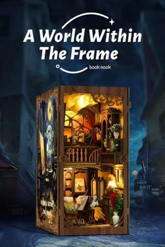 Book Nook Kit - DIY Miniature House Kit 3D Wooden Doll House DIY Book Nook Kits for Adults Creative Gift for Teens and Friends