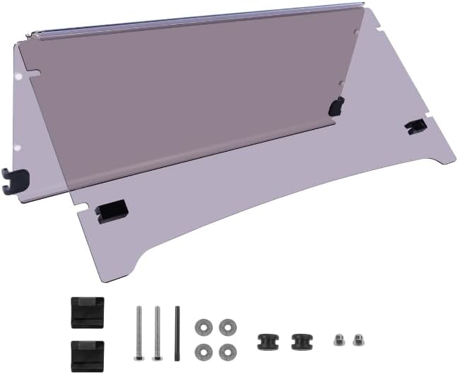 Flip Flop Compact Golf Cart Windshield for YAMAHA DRIVE 2, Tinted Color, 3/16" Thickness, Fits YAMAHA DRIVE 2 2017+ Models