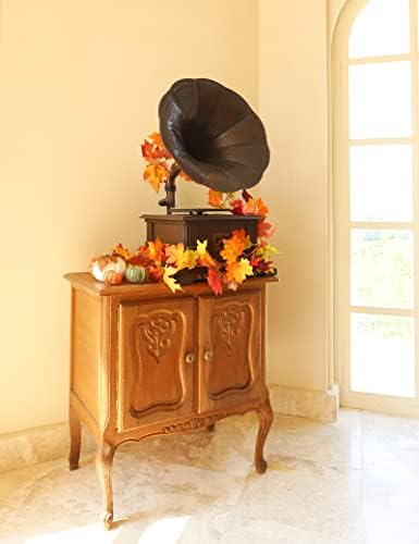 joyhalo 5 Pack Fall Leaves Garland Decorations for Home