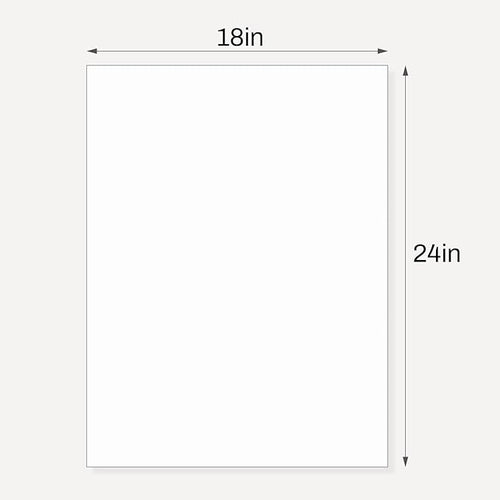 10 Pack Backing Boards, 18x24 Uncut White Mats Matboards, Acid-Free Backerboards - Image 2