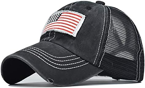 Criss Cross Hat Washed Distressed Baseball Cap Ponytail Hat High Messy Bun Ponycap for Women
