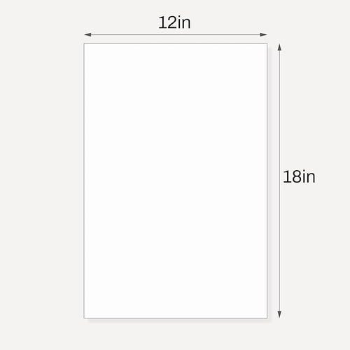 10 Pack Backing Boards, 12x18 Uncut White Mats Matboards, Acid-Free Backerboards - Image 2