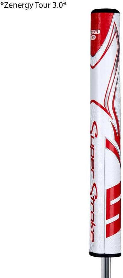 SuperStroke Zenergy Tour Golf Putter Grip with No Taper Enhanced SPYNE Technology, New Multi-Zone Texturing and Tech-Port