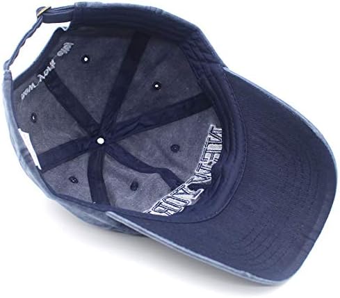 Baseball Hat New-York Distressed-Adjustable-Strapback - Washed Twill Dad Hat Unisex