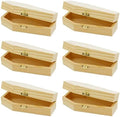 Creative Hobbies Small 6" Unfinished Wood Funeral Coffins - 6 x 3 x 1.75 Inch Size, Fillable for Halloween Parties, Goth and Decoration | 6 Pack