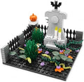 Halloween Graveyard Monument Building Blocks Set, 181 PCS Garden Scene