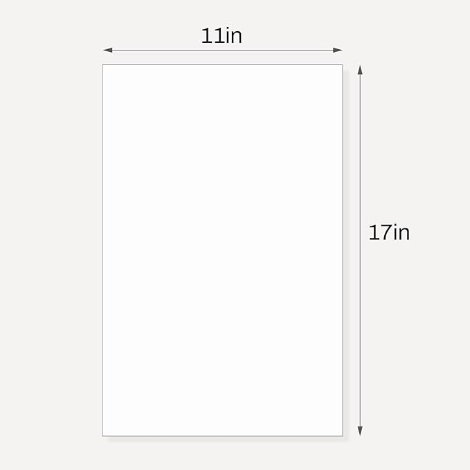 Somime 10 Pack Backing Boards, 11x17 Uncut White Mats Matboards, Acid-Free - Image 2