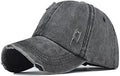 Criss Cross Hat Washed Distressed Baseball Cap Ponytail Hat High Messy Bun Ponycap for Women