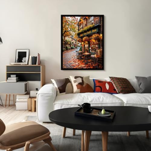 Autumn Paint by Numbers kit for Adults, Fall DIY Painting Kits 16x20inch