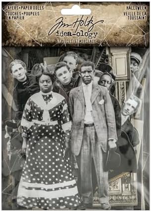 Tim Holtz Idea-ology Halloween 2025 Ephemera & Layers + Paper Dolls - Two Item Bundle