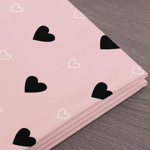 Erosebridal Cute Heart Pattern Fabric By the Yard, 10 Yards