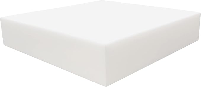 FoamRush 8" H x 24" W x 24" L Upholstery Foam Cushion High Density by FoamRush