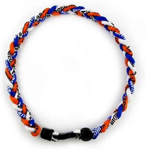 MapofBeauty 18 Inch Sport Three Colors Three Braided Rope Tornado Necklace