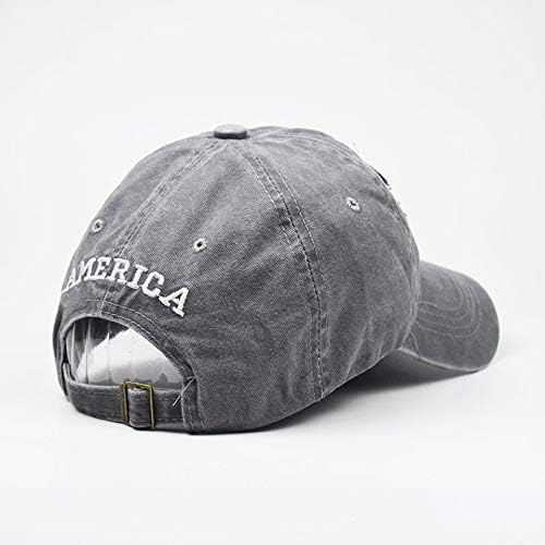 Mealah Men's American-Flag Baseball-Cap Embroidery - Washed Adjustable USA Dad Hat for Women